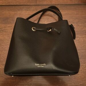 Gently used Kate spade bucket bag in black